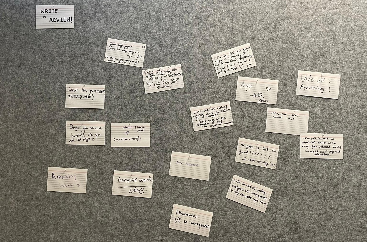 PLACEHOLDER, exhibit review wall